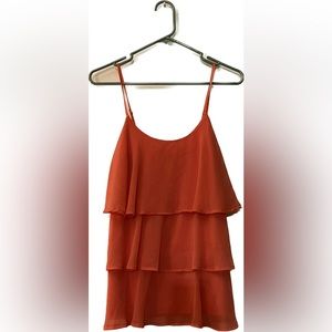 Ruffled tank top